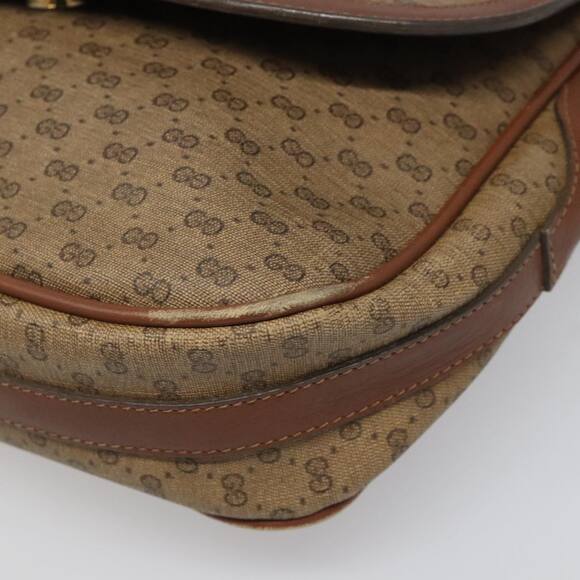 GUCCI Micro GG Canvas Shoulder Bag Pvc Beige - Picture 10 of 16